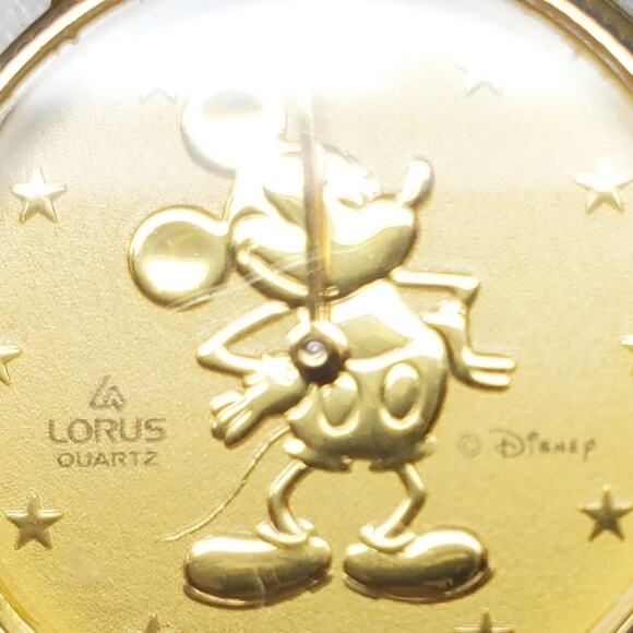 Disney X Lorus Mickey Mouse Gold Star Vintage Quartz Watch - Picture 2 of 11